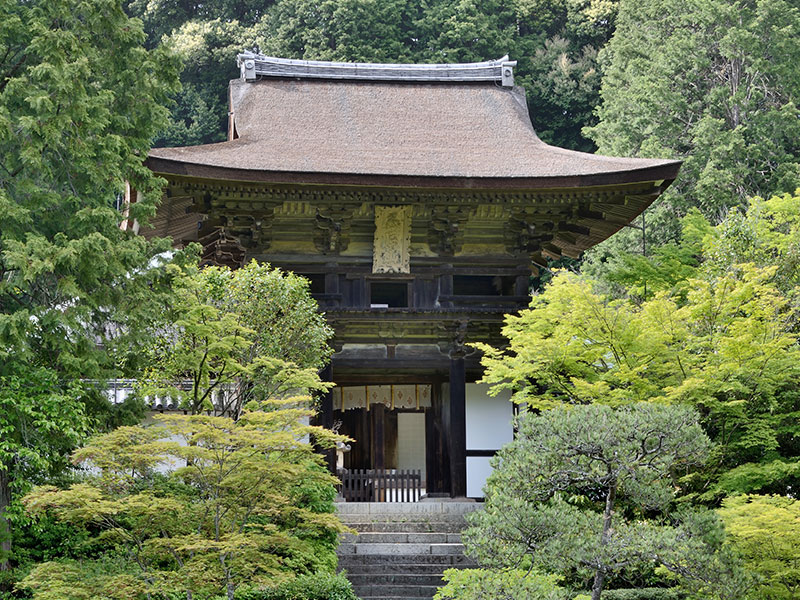 円成寺庭園と楼門